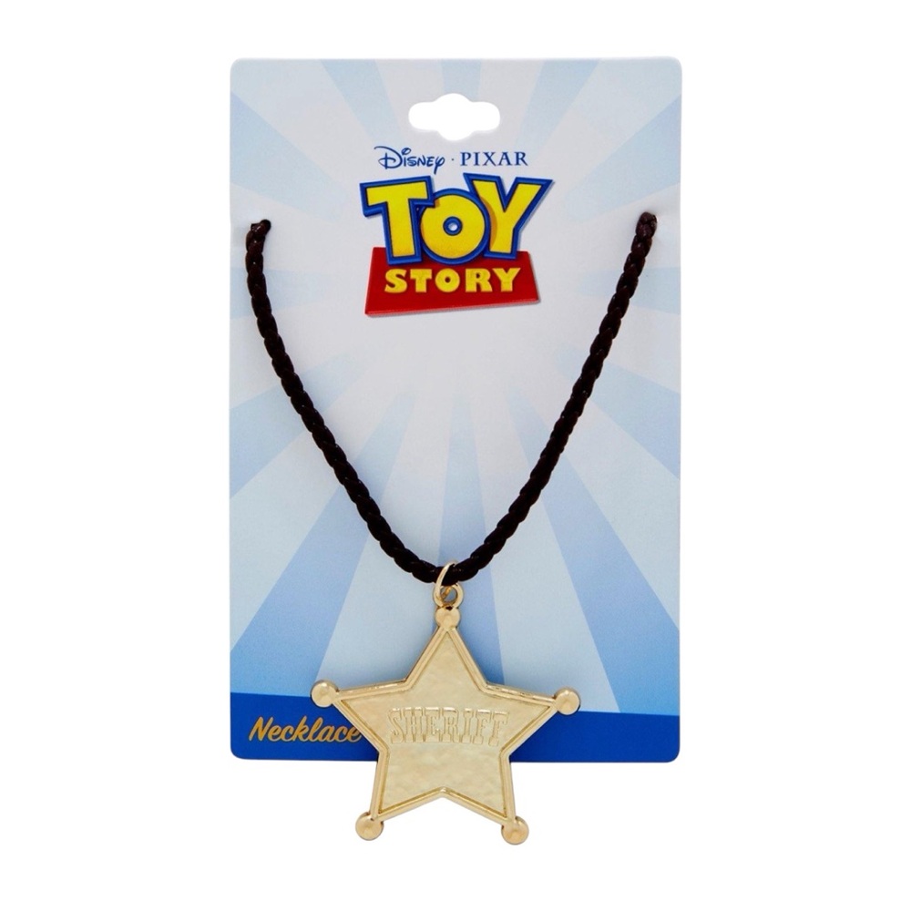 NEW Disney Pixar Toy Story Movie Sheriff Star Cord Necklace